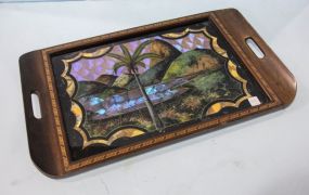 Reverse Painted Tray of Brazil