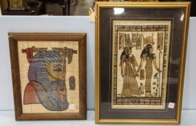 Two Foil Pictures of Egyptians