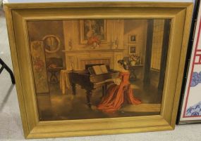 Print of Lady Playing Piano
