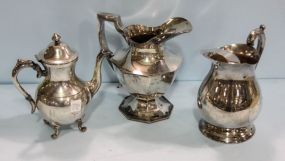 Two Silverplate Pitchers & Coffee Pot