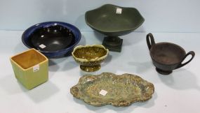 Six Various Pieces of Pottery