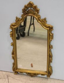 Fancy Gold Painted Wood Mirror