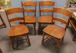 Set of Four Maple Chairs