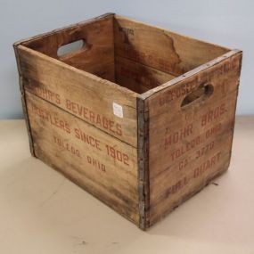 Mohr's Beverage Wood Crate