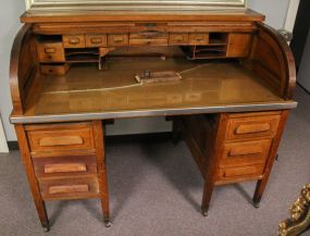 Oak Roll Top Desk