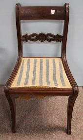 Mahogany Carved Back Chair