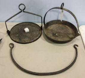 Iron Hook with Two Pans