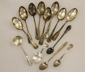 Thirteen Assorted Sterling Spoons