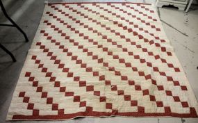 Red and White Quilt