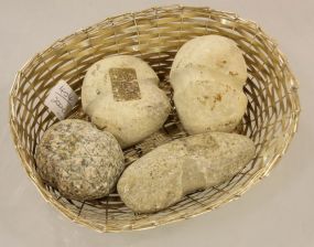 Box of Indian Axe or Tomahawk Stones