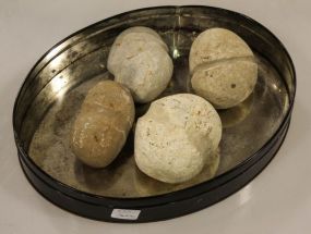 Box of Indian Axe or Tomahawk Stones