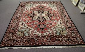 Serapi Red Field Wool Rug