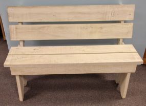 White Painted Bench