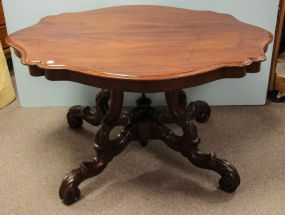 Mahogany Victorian Turtle Top Table