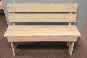 White Painted Bench