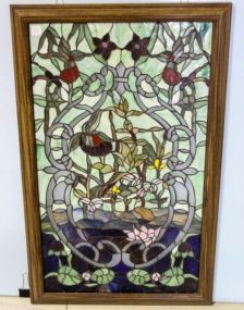 Flower Designed Stained Glass Window
