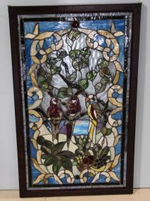 Parrot Stained Glass Window