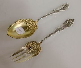 Large Sterling Salad Set