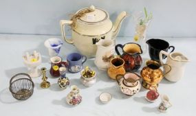 Small Creamers, Vases & Hall Teapot
