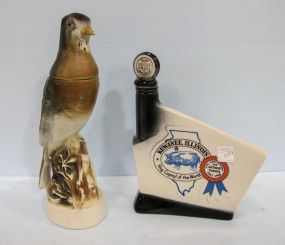 Kewanee Illinois Robin Whiskey Bottle