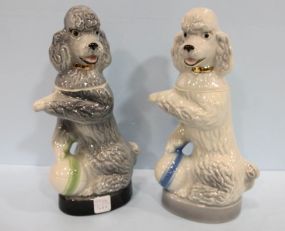 Two Poodle Whiskey Bottles