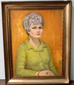 A. Buckland Oil Painting of Jacqueline Ruddock ('74)