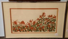 Artist Proof Seriograph of Lilies by A.B. Snow