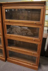 Five Shelf Oak Bookcase