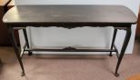 Dark Finish Queen Anne Sofa Table