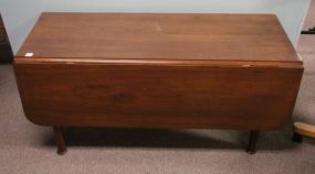 Walnut Spoon Foot Drop Leaf Coffee Table