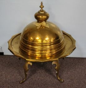 Large Brass Dome Top Warmer