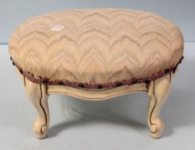 Painted White French Style Footstool