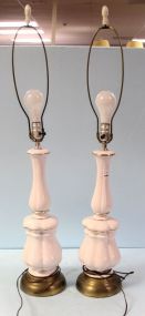 Pair of White Lamps