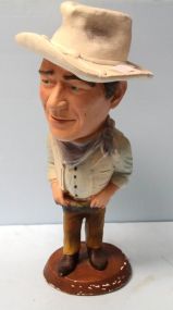 Plaster Bust of John Wayne