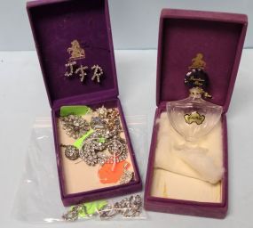 Rhinestone Jewelry & Perfume Bottle