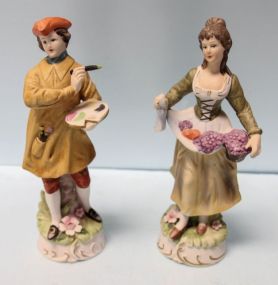 Two Bisque Figurines