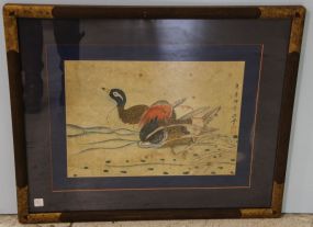 Large Antique Japanese Woodblock Print