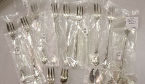 Eleven Chantilly Sterling Cocktail Forks