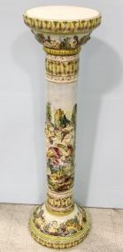Ornate Capodimonte Porcelain Pedestal