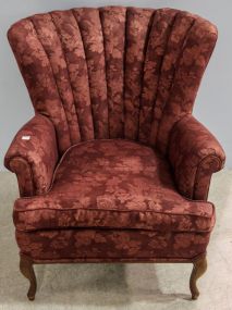 Upholstered Channel Back Chair