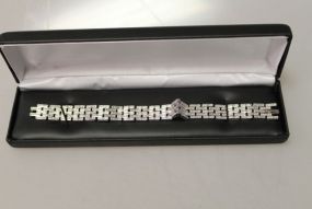 Large Diamond Tennis Bracelet