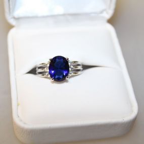 3ct Sapphire Dinner Ring