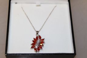 4ct Garnet Necklace