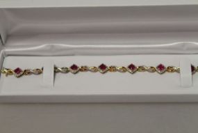 Ruby Diamond Bracelet