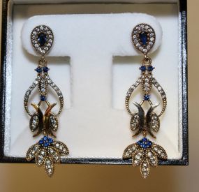 Sapphire Estate Earrings