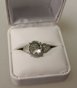 4ct Green Sapphire Ring