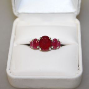 4ct Ruby Anniversary Ring