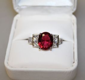 4ct Ruby Anniversary Ring