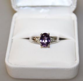 Large Amethyst Dinner Ring