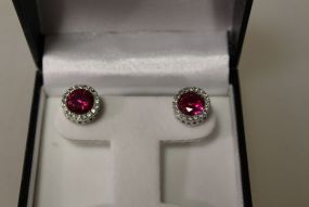 Large Ruby Earrings